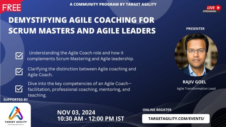 Demystifying Agile Coaching for Scrum Masters and Agile Leaders