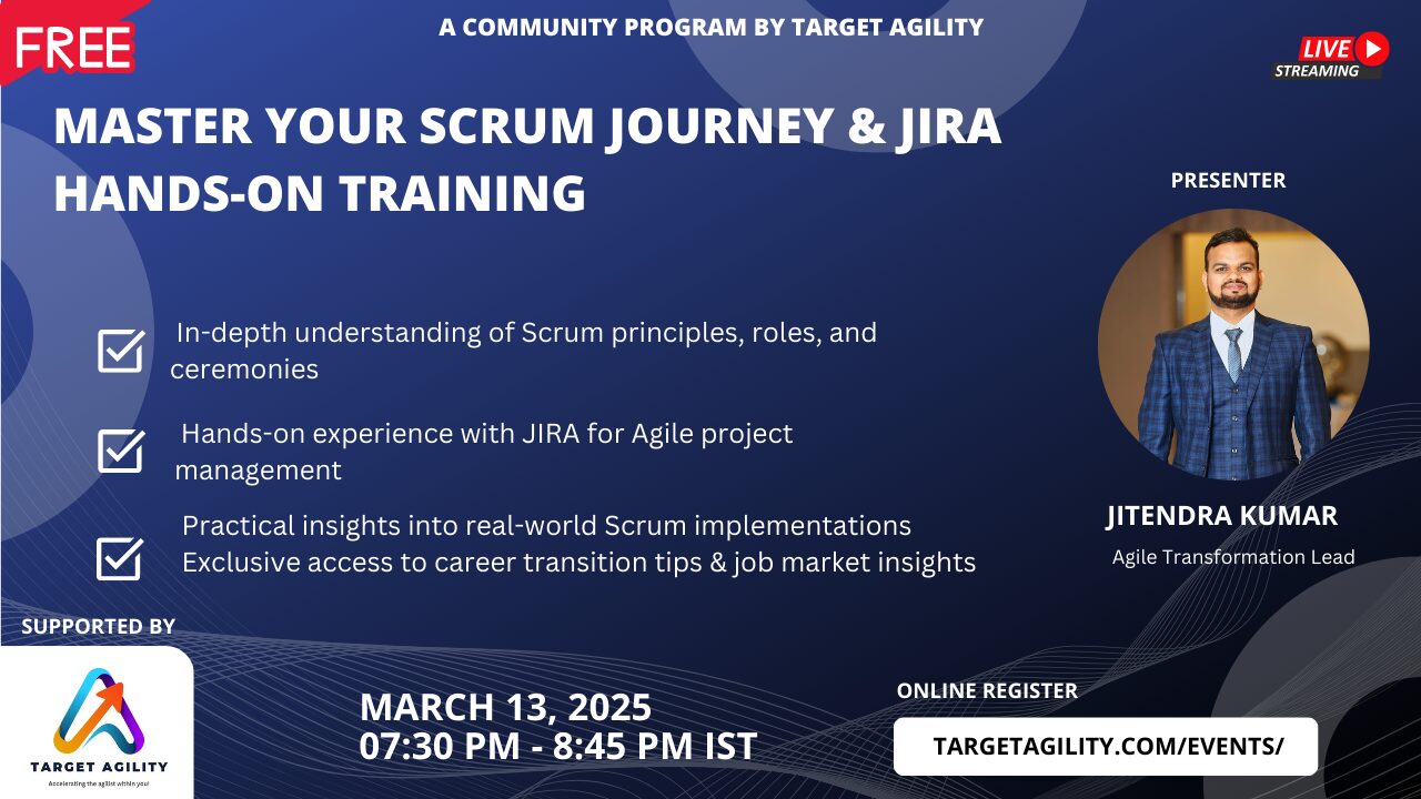 Master Your Scrum Journey & JIRA Hands-On Training